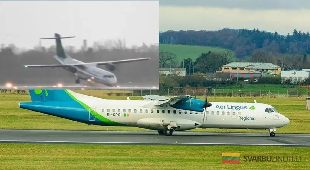 Samolot złamał podwozie podczas lądowania w silnym wietrze. Widok zapiera dech