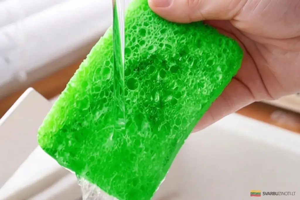 Jak dezynfekować gąbkę w kuchni: mikrofala zabija bakterie w dwie minuty