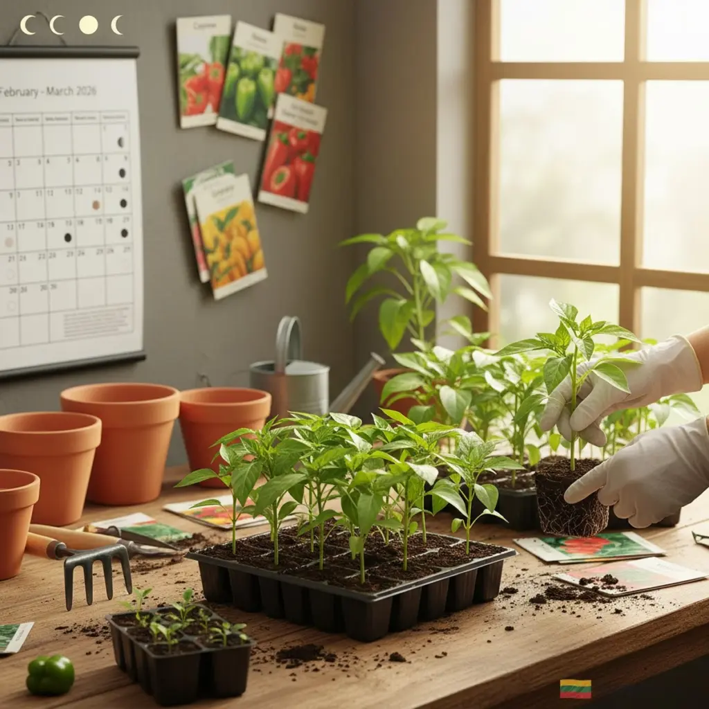 Siew papryki w 2026 roku: Lukratywne daty według kalendarza księżycowego dla rekordowych plonów