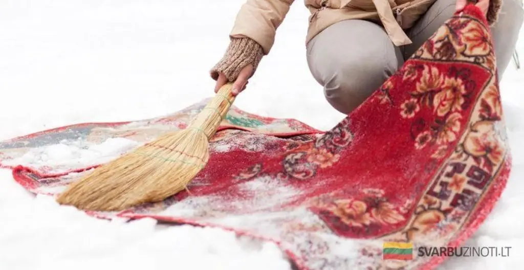 Ten trik:Czyszczenie dywanów śniegiem to sprawdzony sposób na zimę. Tak zrobisz to dobrze!