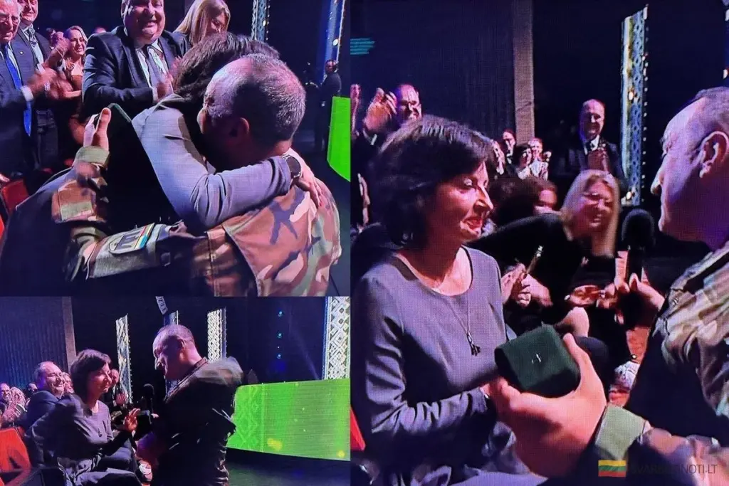 Niespodziewany gest na gali „Litewskiego Honoru”: romantyczna chwila skradła serca